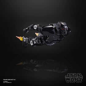 STAR WARS Black Series Dark Trooper front pose highlights sleek, intimidating armor.