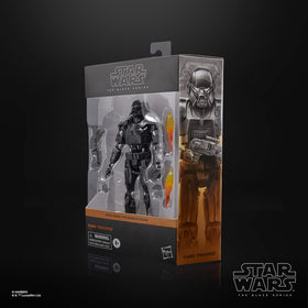 STAR WARS Black Series Dark Trooper scene-ready for Mandalorian battles.