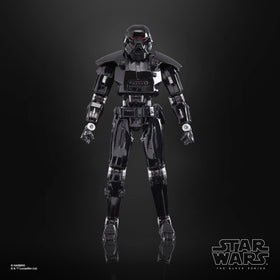 STAR WARS Black Series Dark Trooper poseable head for versatile display options.