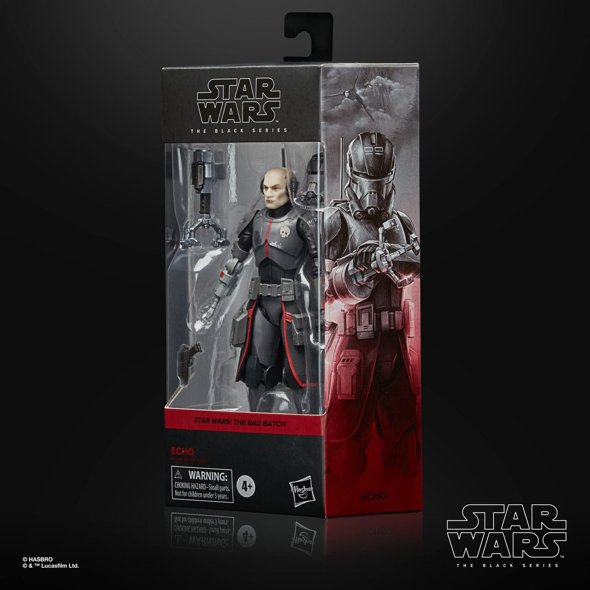 STAR WARS The Black Series Echo with accessories for enhanced play and display.