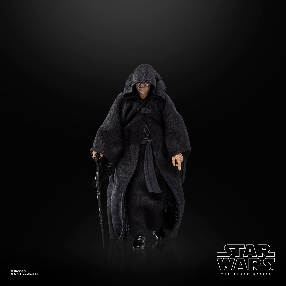 Star Wars Black Series Emperor Palpatine articulation enables dynamic posing.