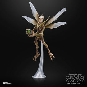 Geonosian Warrior mid-air pose using clear stand.