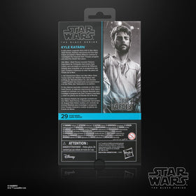 Star Wars Black Series Kyle Katarn packaging for display-ready setup.