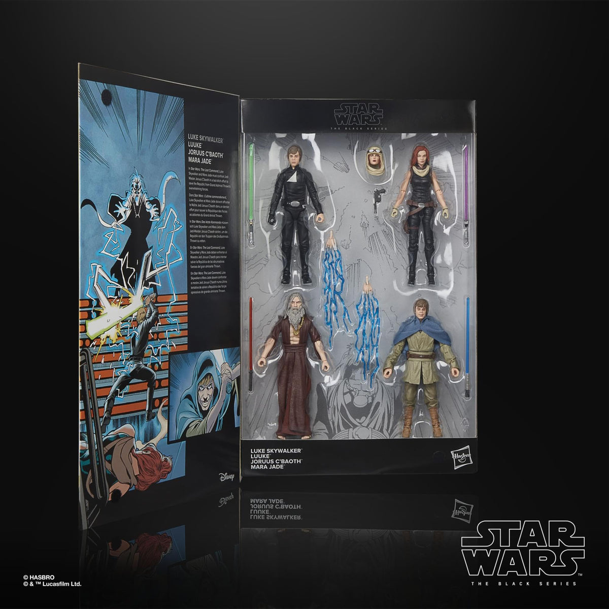 STAR WARS The Black Series Last Command figures ready for display