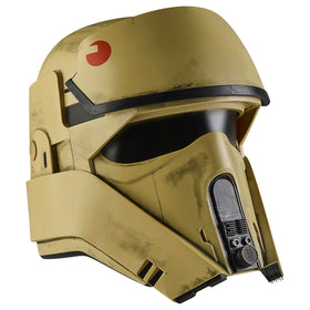 Star Wars Black Series shoretrooper helmet with authentic sculpt for display.