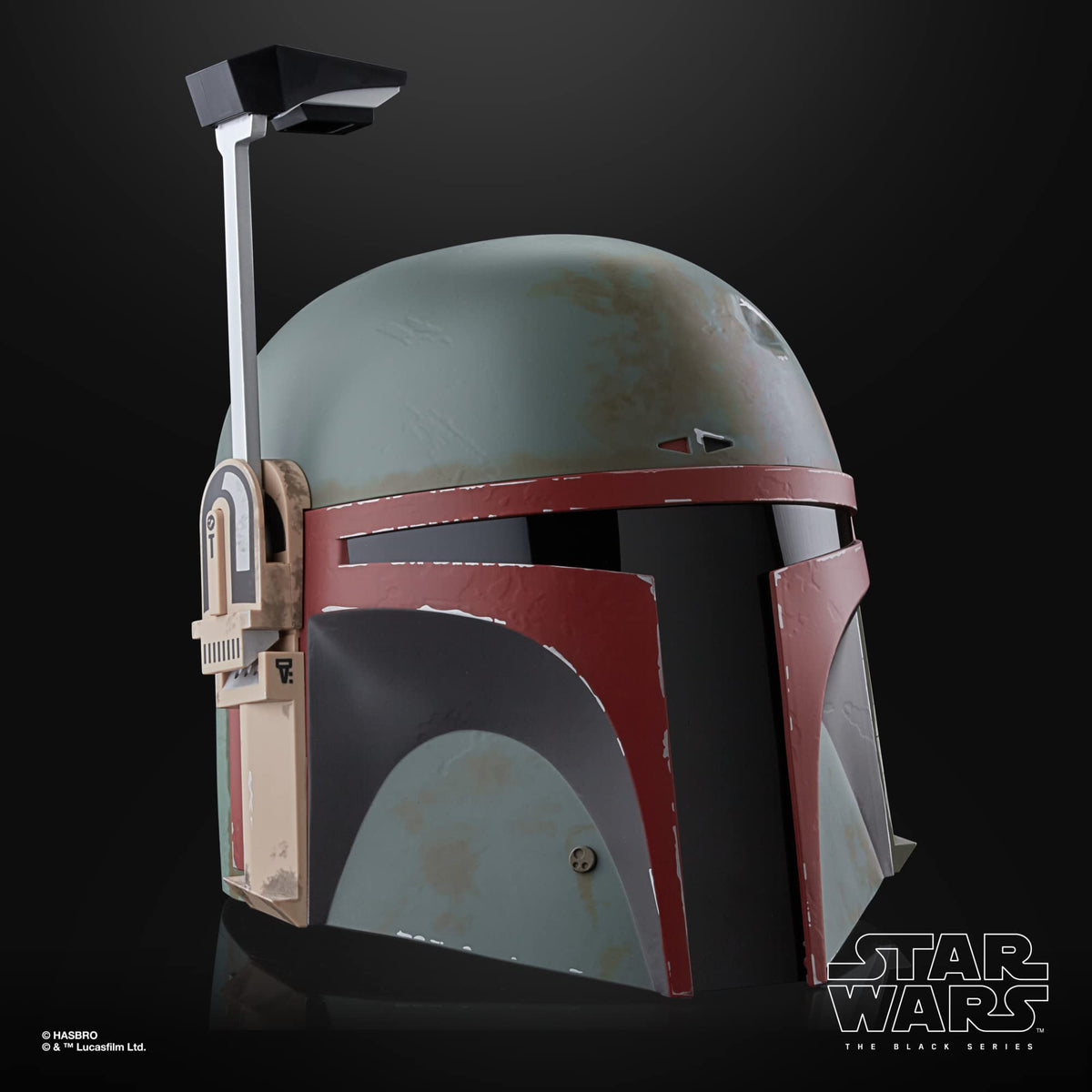 STAR WARS Boba Fett Re-Armored helmet display-worthy collectible for collectors.