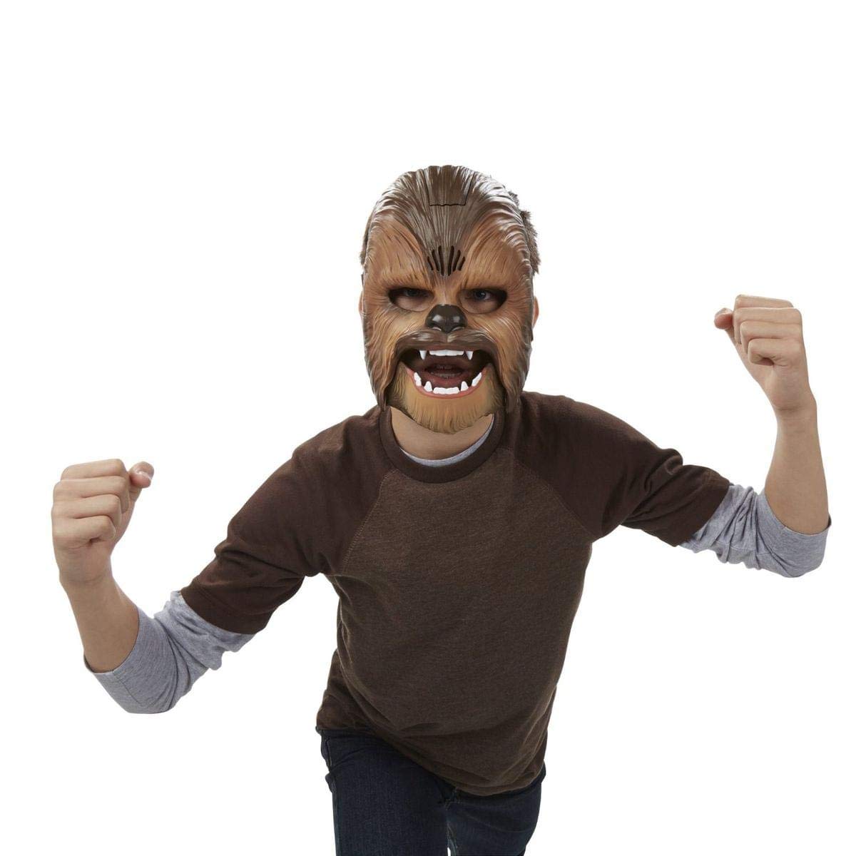 STAR WARS Chewbacca mask with built-in sounds inspires easy, safe play at home.