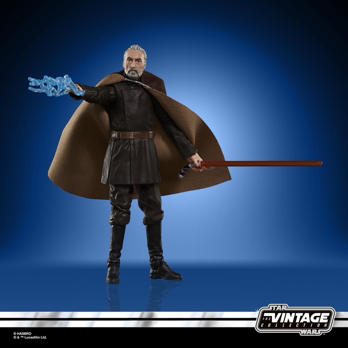 STAR WARS Count Dooku front view pose suited for shelf display and storytelling.