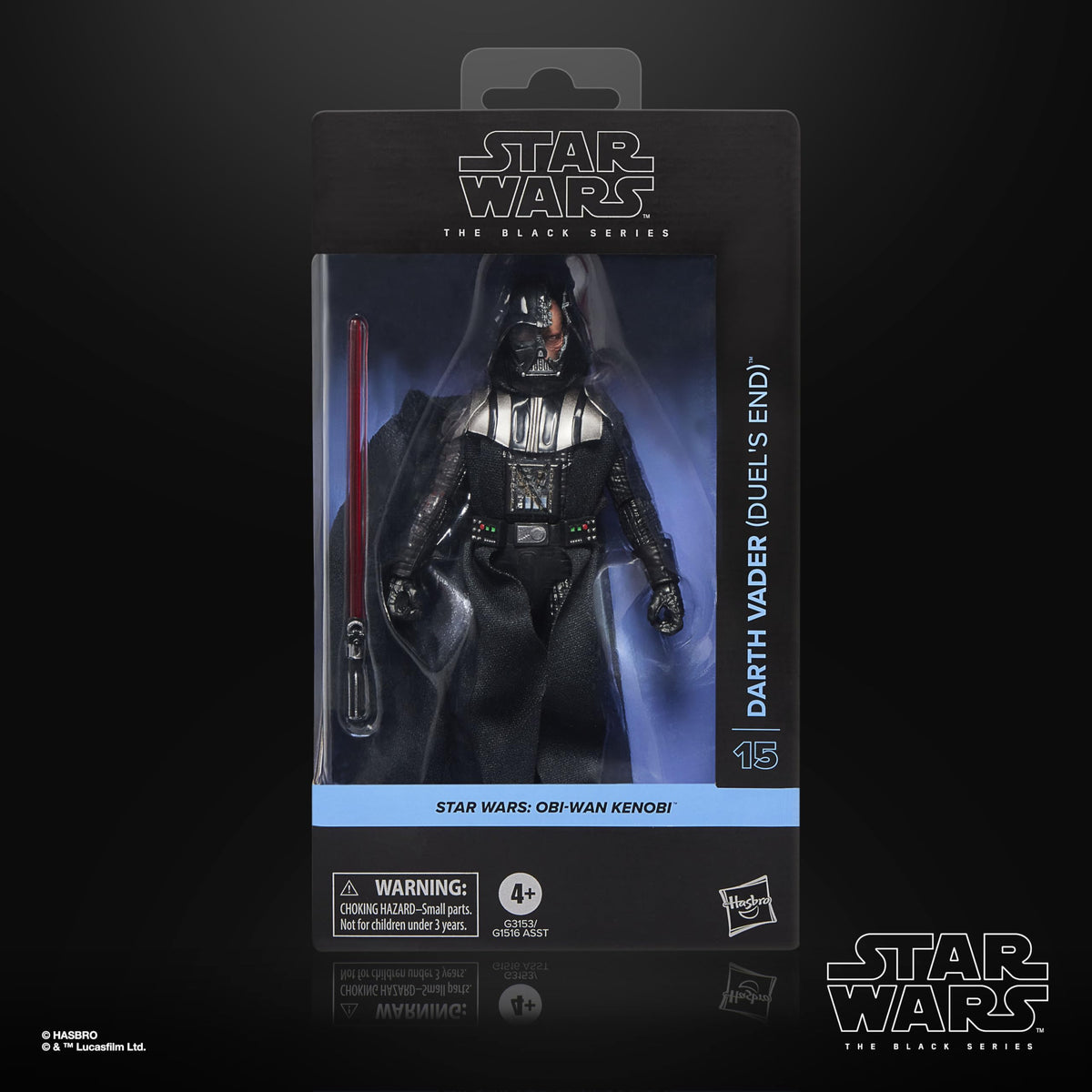 STAR WARS Darth Vader with red lightsaber close-up for dynamic posing.