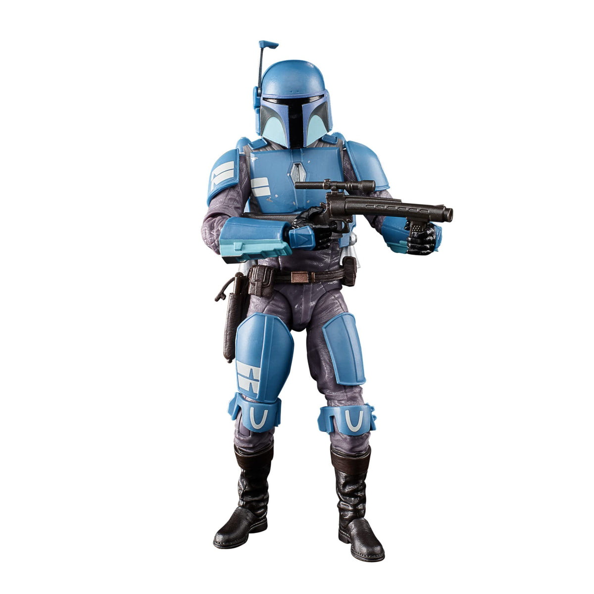 STAR WARS Death Watch Mandalorian figure with poseable head for dynamic display options.