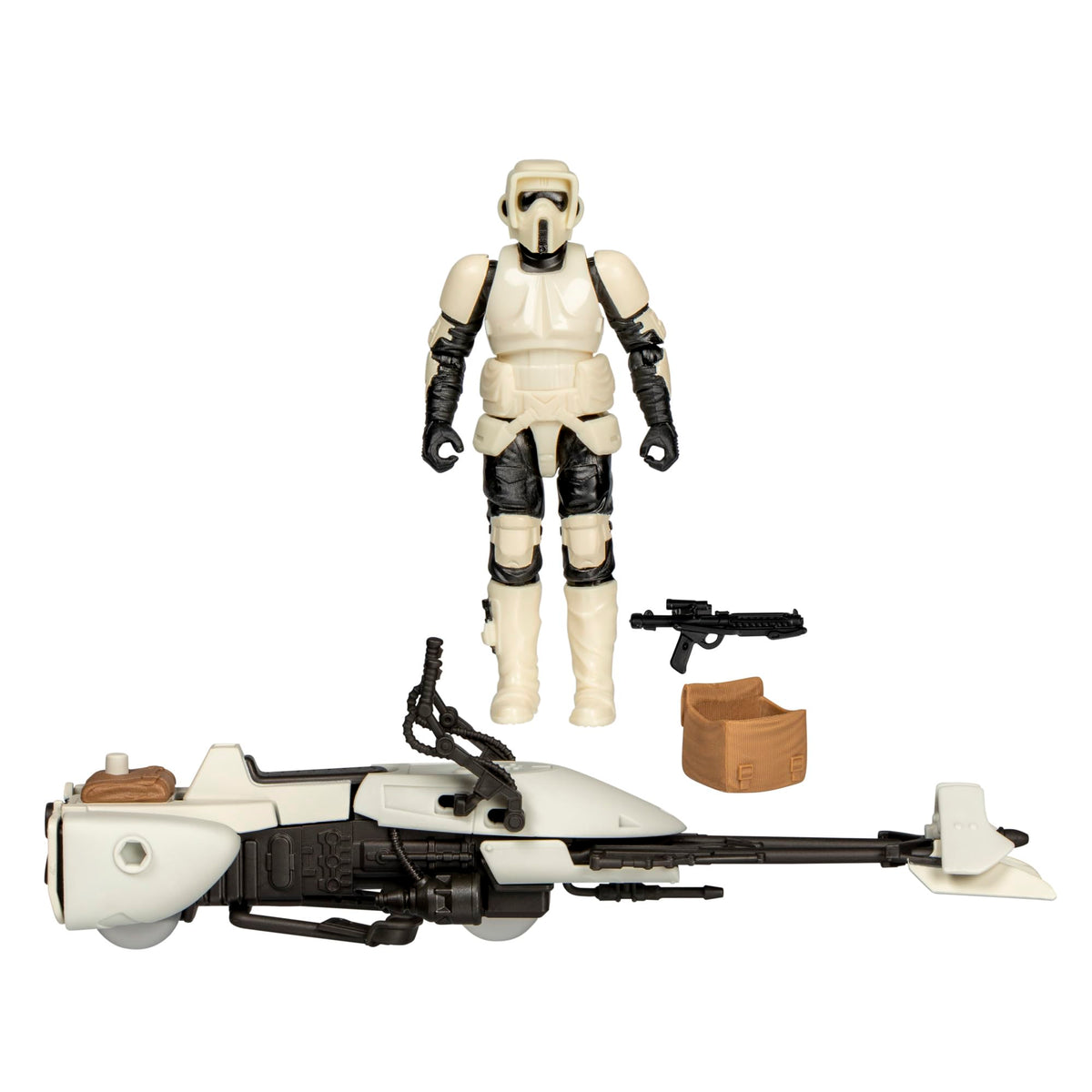 STAR WARS Epic World of Action speeder bike with adjustable handlebars for posing.