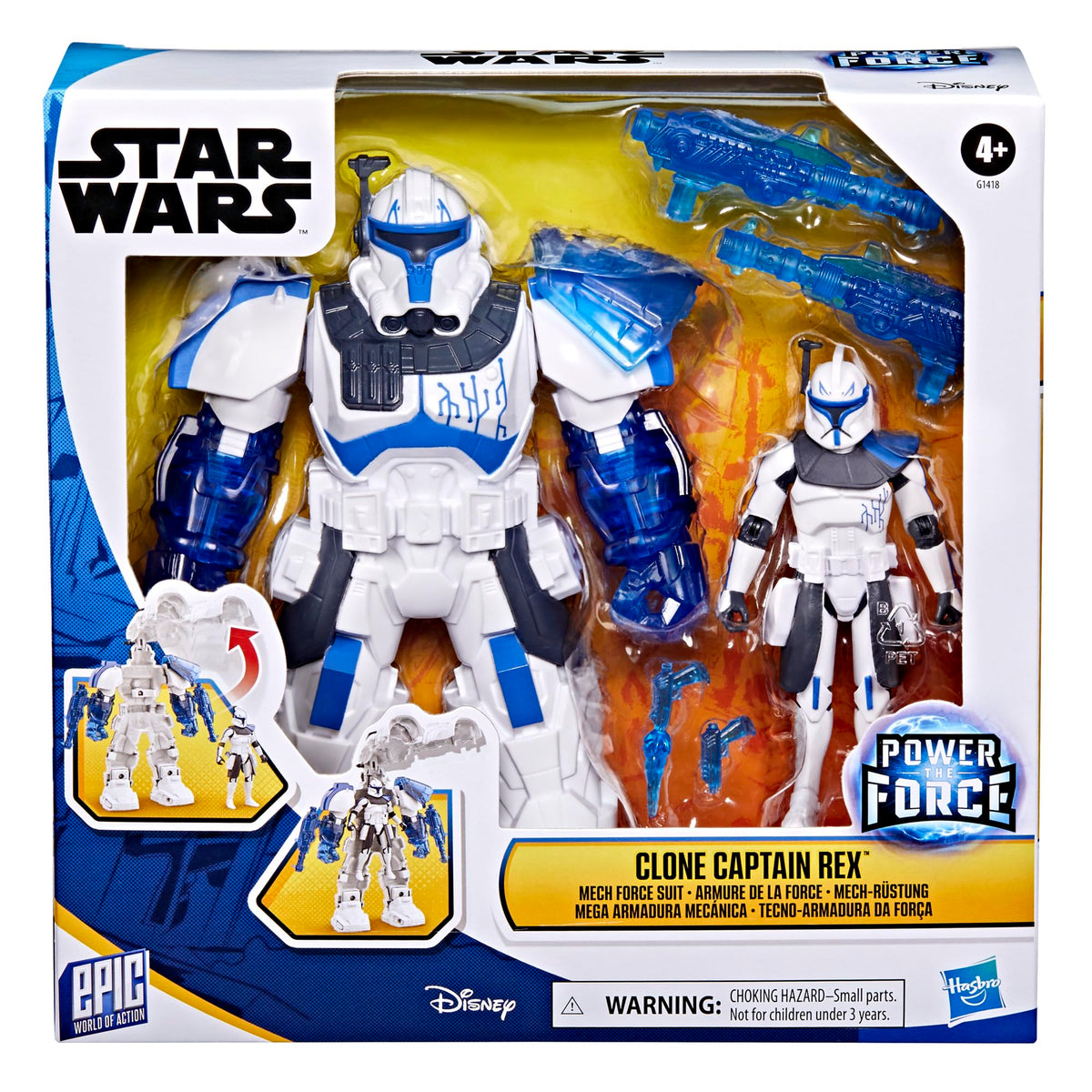 STAR WARS Captain Rex 4-inch figure ready for action-packed poses and display.