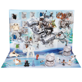 STAR WARS fold-down play area with snowy backdrop for play