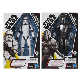 Mandalorian action figure with detailed articulation for dynamic posing.