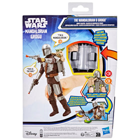 STAR WARS Grogu attached to the jetpack adds cuteness and display value.