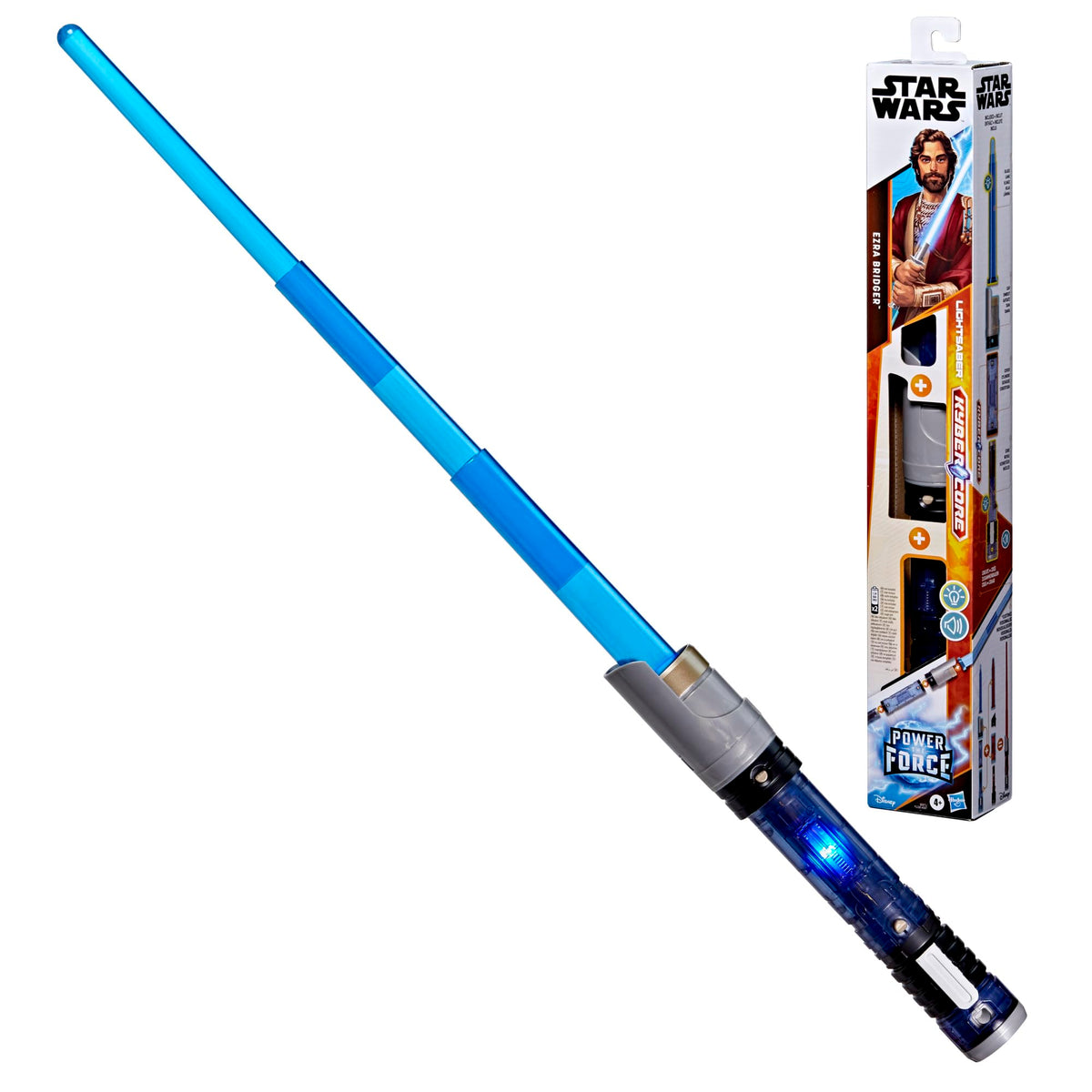 Star Wars Lightsaber Forge Kyber Core Ezra Bridger assembling parts for customization.