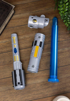 STAR WARS Lightsaber Forge Luke Skywalker play action in pretend duels