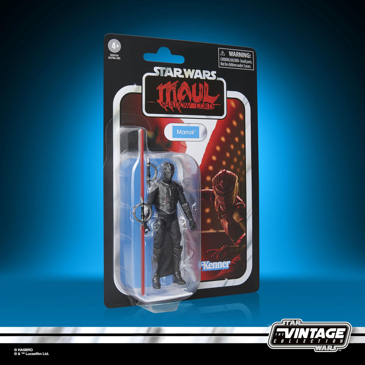 STAR WARS Marrok Shadow Lord display-ready battle armor details on shelf.