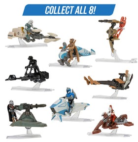 STAR WARS Micro Galaxy Squadron 1-inch figure displayed with accessories