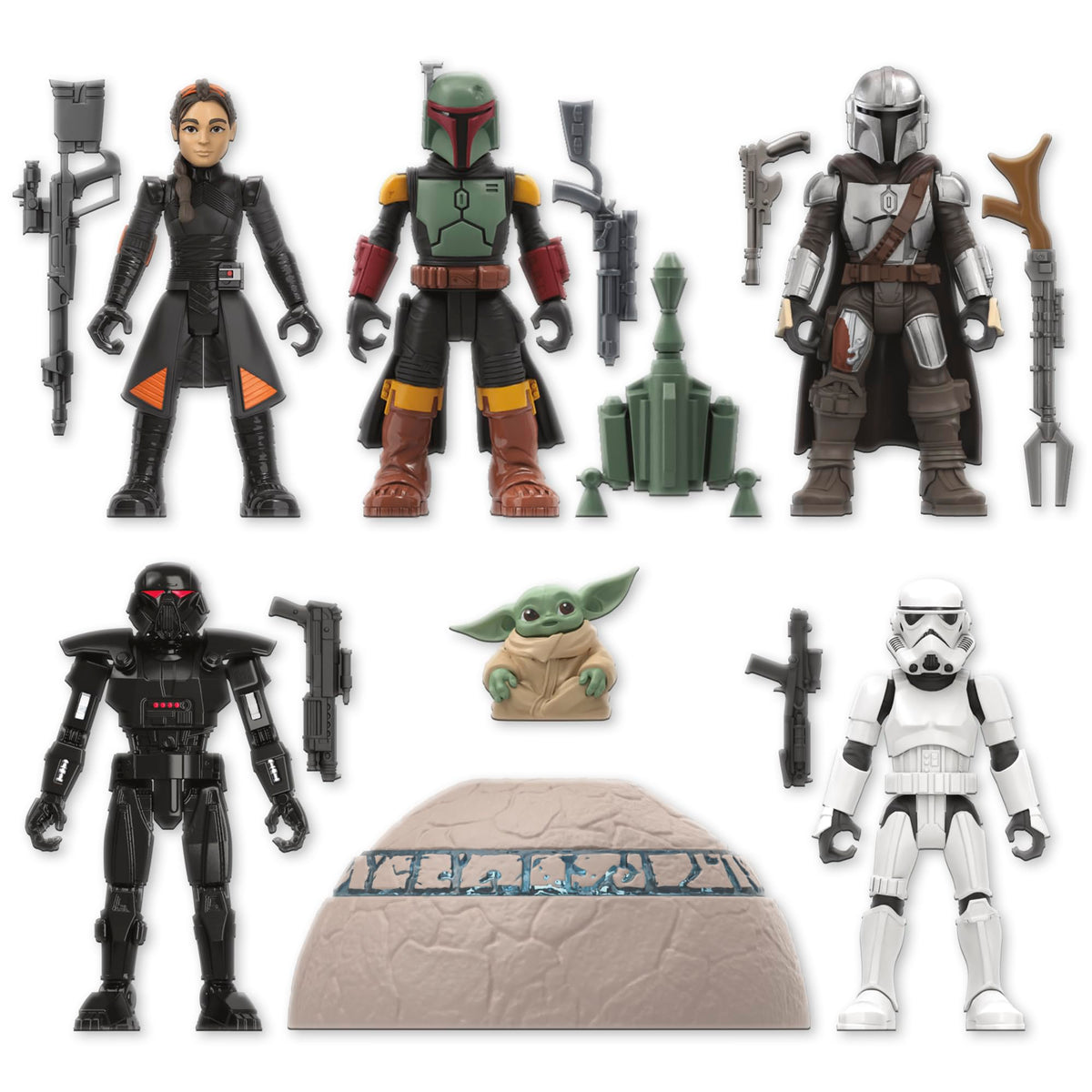 Exclusive seeing stone from Star Wars Mission Fleet for Mandalorian moments.