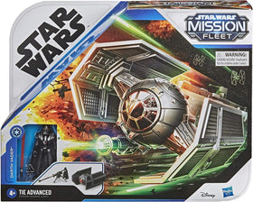 STAR WARS Mission Fleet Darth Vader TIE Advanced vehicle for space battles.