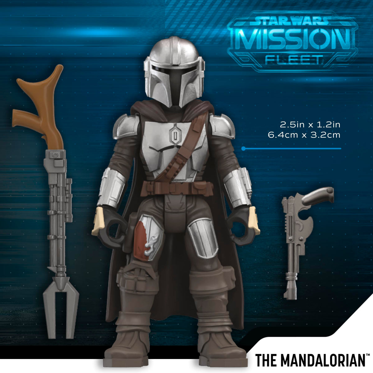 Star Wars Mission Fleet Dark Trooper figure with dynamic articulation for action scenes.