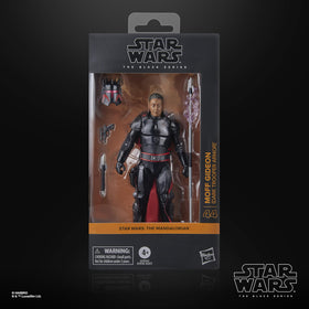 Moff Gideon figure with helmet, staff, and blaster for dynamic posing