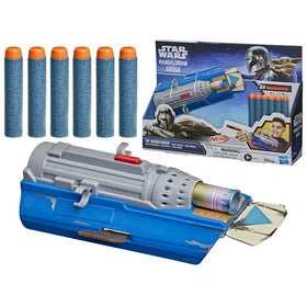 STAR WARS NERF Mandalorian gauntlet with side dart storage for extras