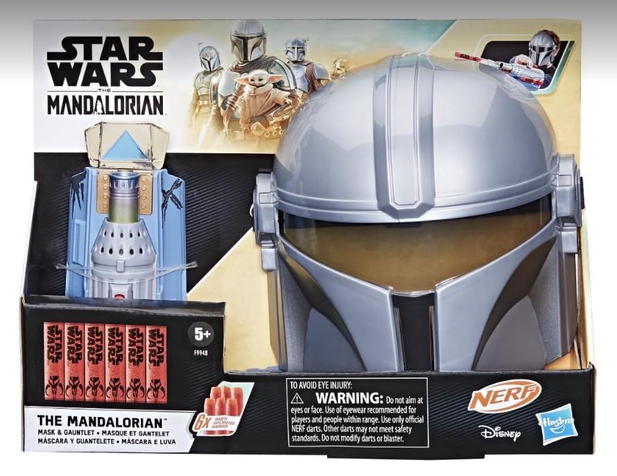 STAR WARS Mandalorian dart launcher in action for imaginative play