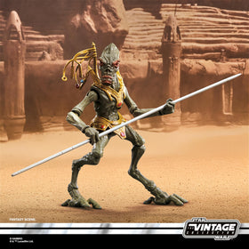 STAR WARS Orrray Geonosian Picador carded figure with retro packaging for collectors.