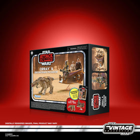 STAR WARS Orrray Geonosian Picador packaging back showcases deco details.