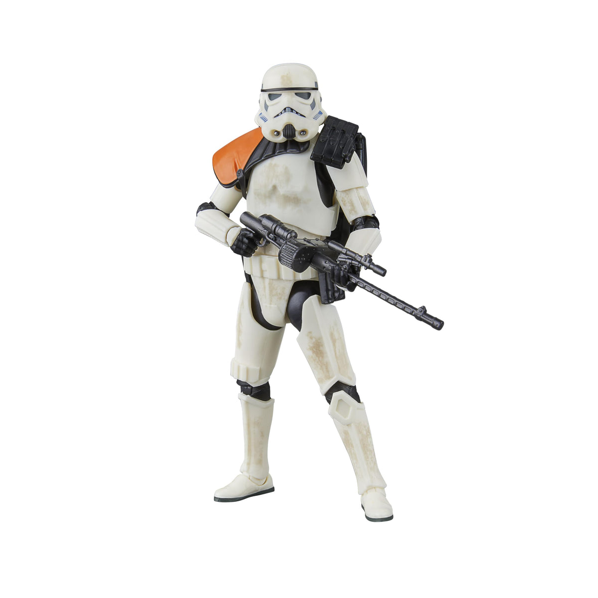 STAR WARS The Black Series Sandtrooper figure front view for display