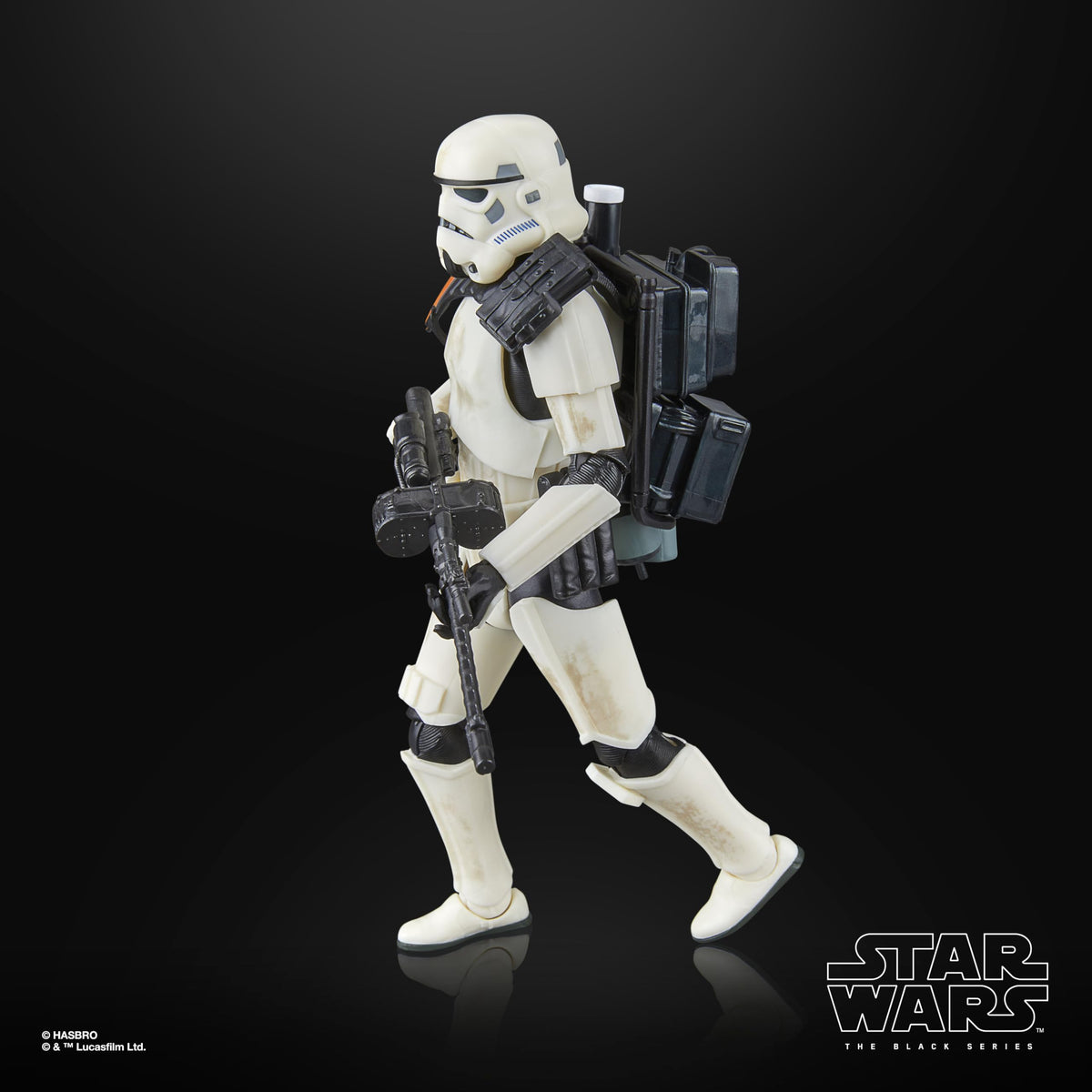 STAR WARS Sandtrooper on a shelf ready for display