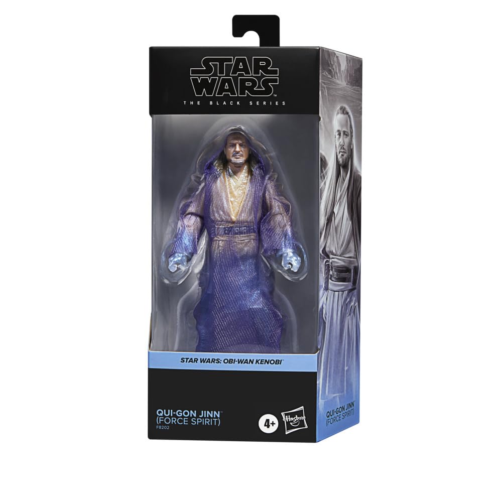 Star Wars SW BL Qui-Gon Jinn Force Spirit figure front view for display and collection