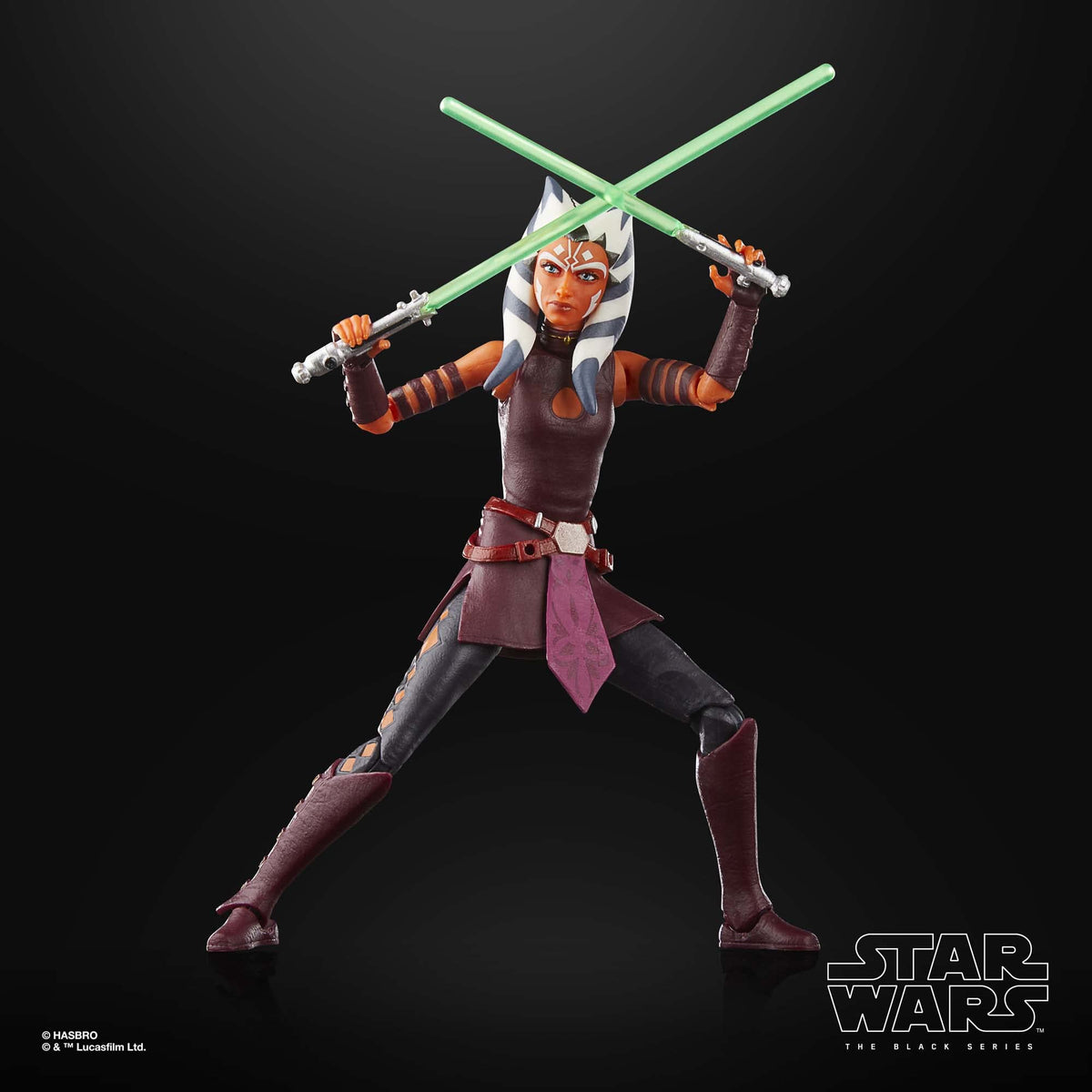 STAR WARS The Black Series Ahsoka Tano Padawan figure—collectible 6-inch scale for dioramas.
