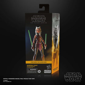 STAR WARS The Black Series Ahsoka Tano Padawan figure—full articulation for action poses.