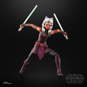 STAR WARS The Black Series Ahsoka Tano Padawan figure—premium deco for shelf display.