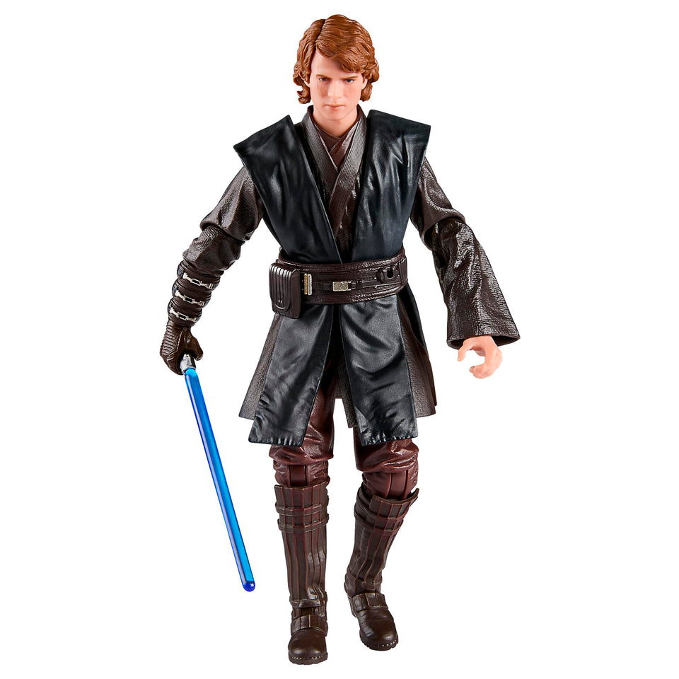 STAR WARS The Black Series Anakin Skywalker front view figure for display and collection.