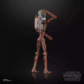 STAR WARS The Black Series B1 Battle Droid Body close-up finish highlights textures.