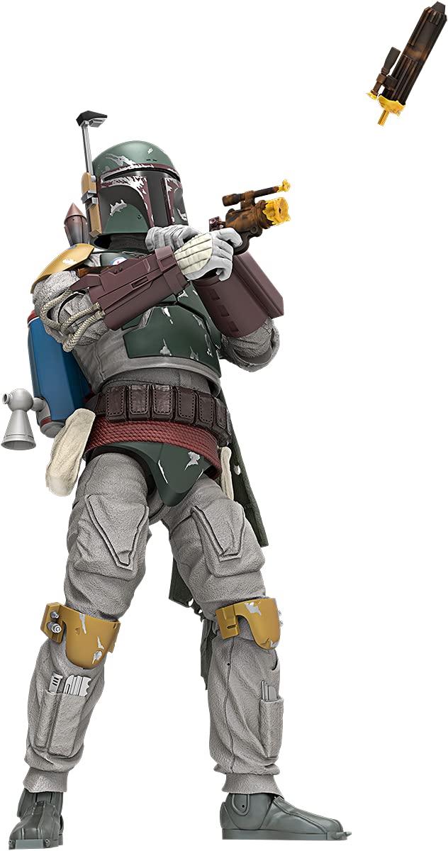 POSE CAPABILITY: The Black Series Boba Fett can be posed in action stances