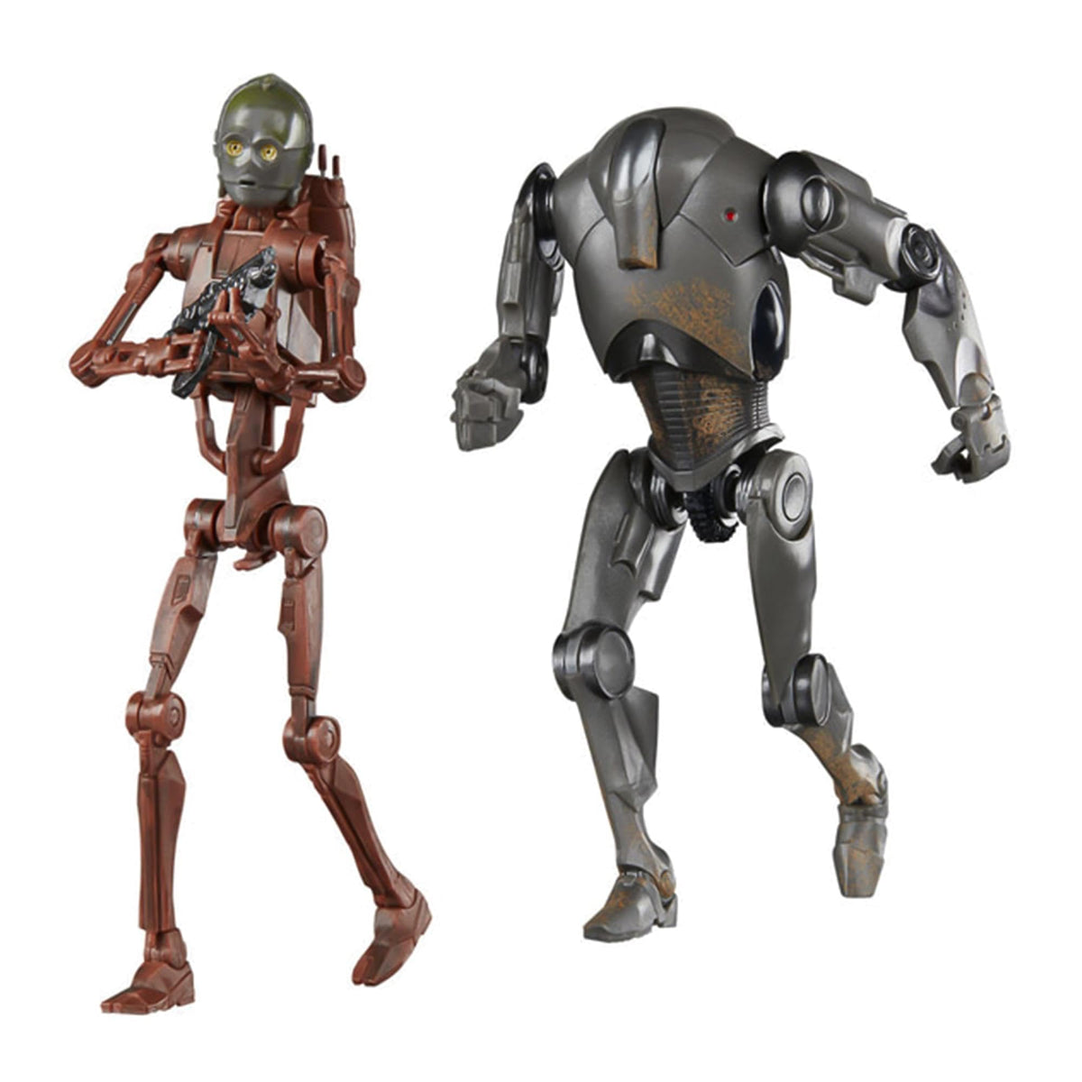 STAR WARS The Black Series C-3PO with B1 Battle Droid Body figure for display and play.