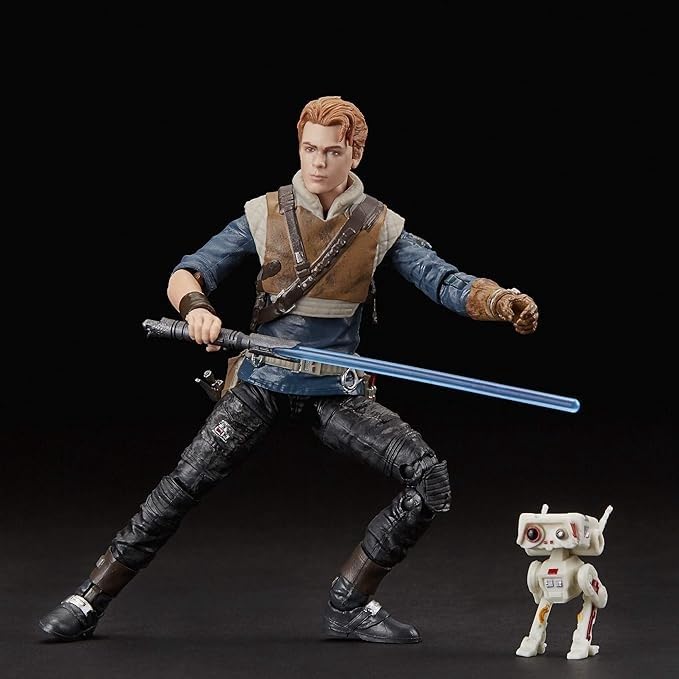 STAR WARS The Black Series Cal Kestis packaging display shot, great for initial shelf appeal