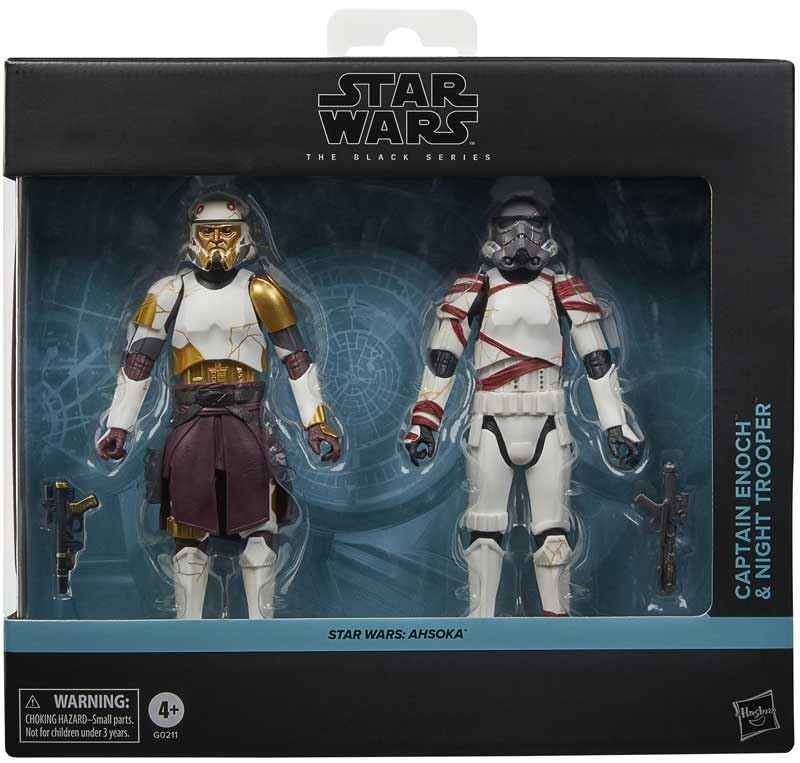 Star Wars The Black Series Captain Enoch and Night Trooper 6-inch figures for display collection