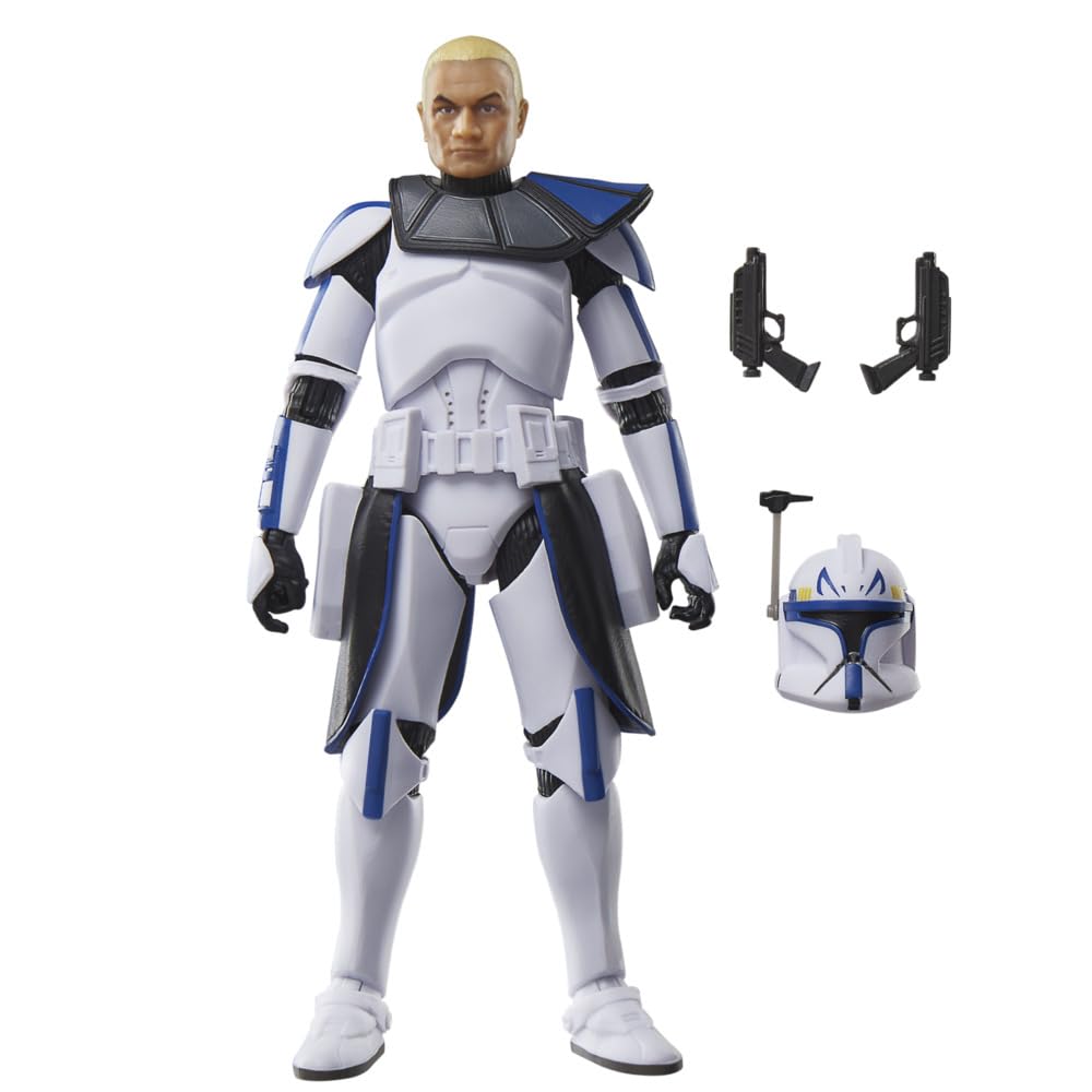 STAR WARS Rex figure with blaster accessories for dynamic poses.