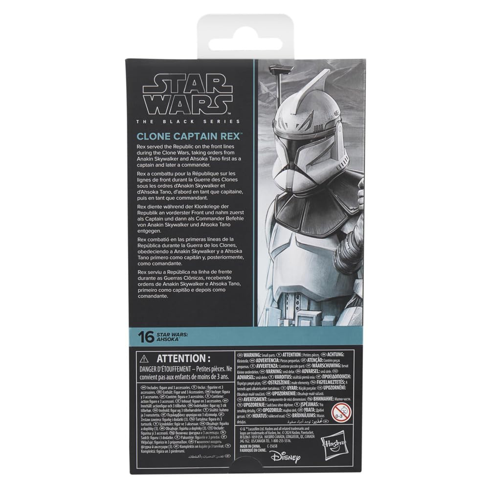 STAR WARS Clone Captain Rex figure enhances Ahsoka diorama scenes.