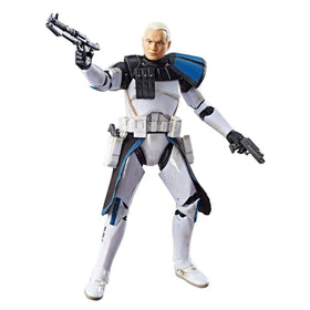 STAR WARS The Black Series Clone Captain Rex figure with premium detailing for display.