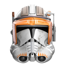 STAR WARS The Black Series Clone Commander Cody helmet front view for cosplay.