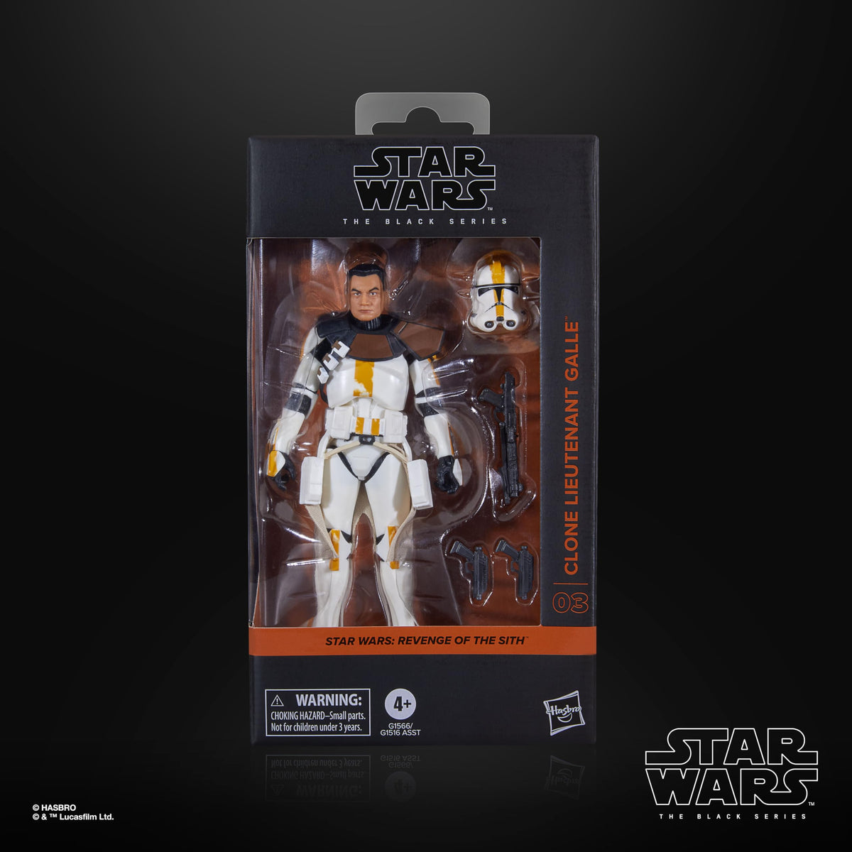 STAR WARS The Black Series Clone Lieutenant Galle armor detail showcases premium deco