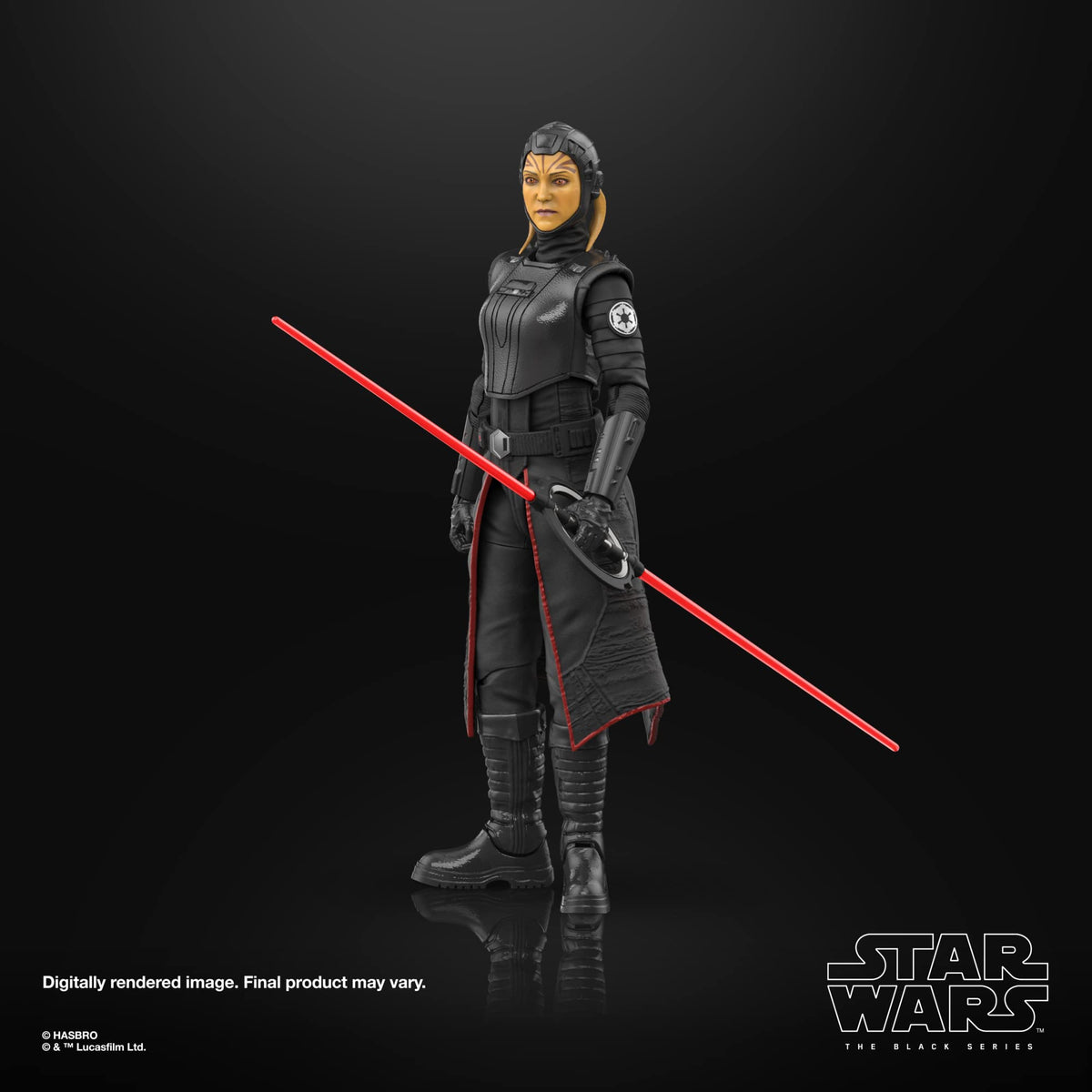 STAR WARS The Black Series Fourth Sister premium deco enhances shelf display