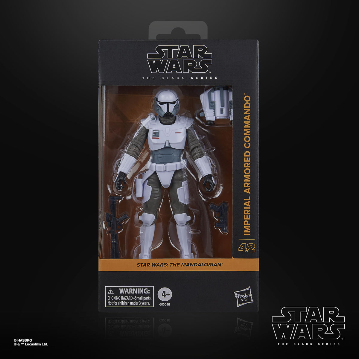 Star Wars The Black Series Imperial Armored Commando figure articulation points for poseability.